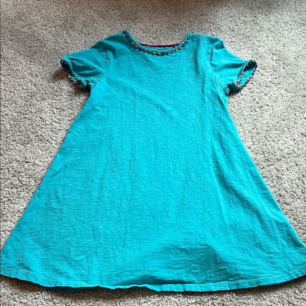 Boden Teal and Pink Dress